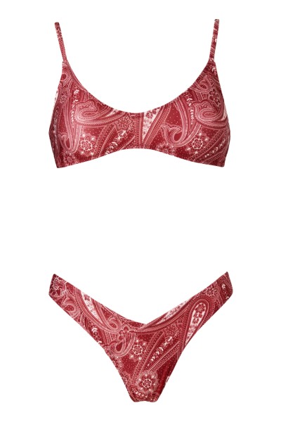 Swimwear Astrid Paisley Red by Stefania Frangista