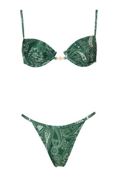 Swimwear Lou Paisley Green by Stefania Frangista