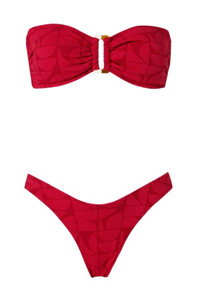 Swimwear Melita Lipstick Jacquard by Stefania Frangista