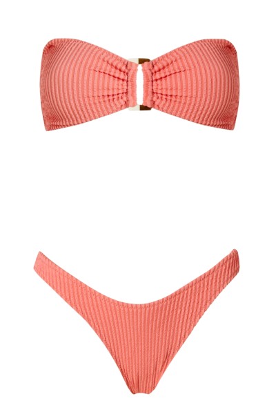 Swimwear Melita Peach Curly by Stefania Frangista