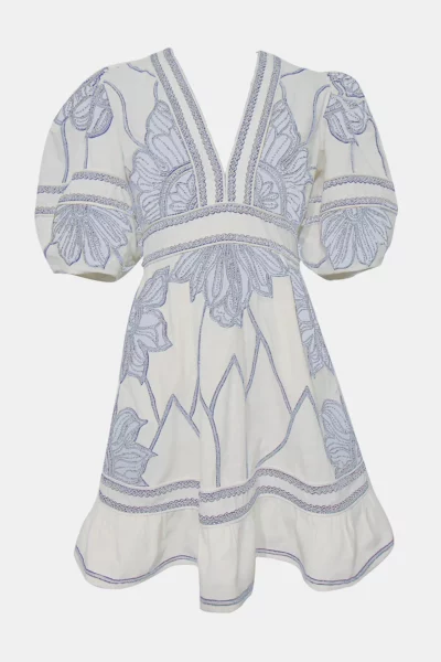 Petal Whispers Short Dress by Scarlett Poppies