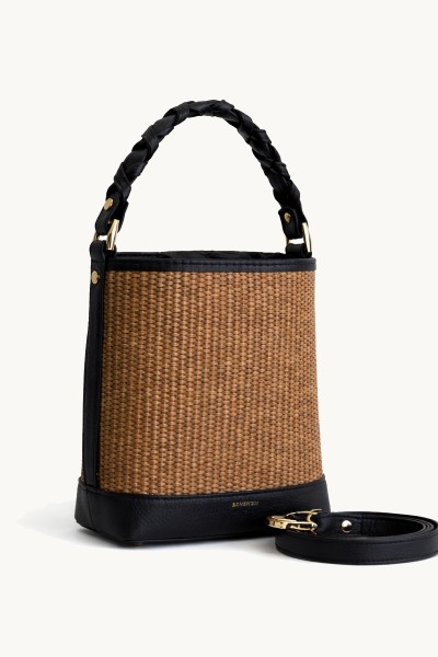Bucket in Raffia Bag by Bonendis