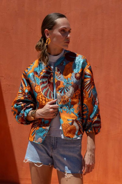 Aveline Jacket – Orange by Nema Resortwear
