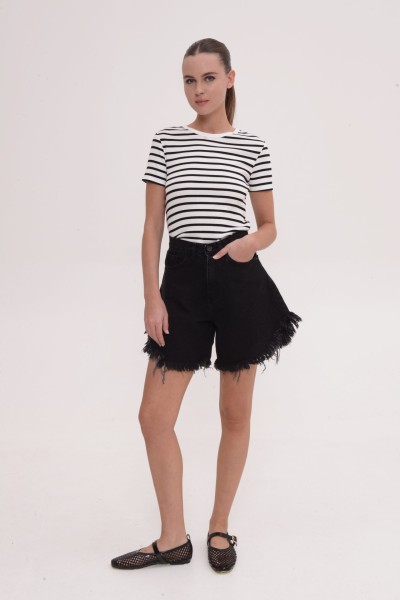 Domna Black Bermuda by Sac & Co