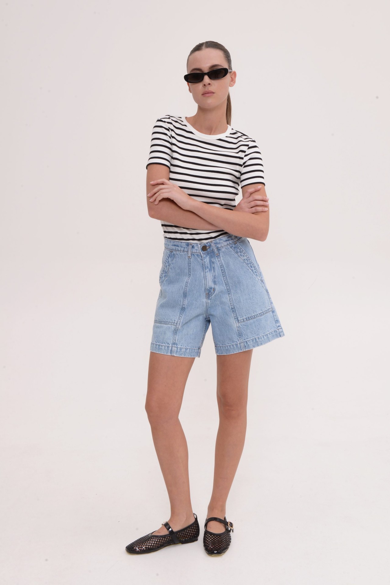Cassie Light Blue Bermuda by Sac & Co