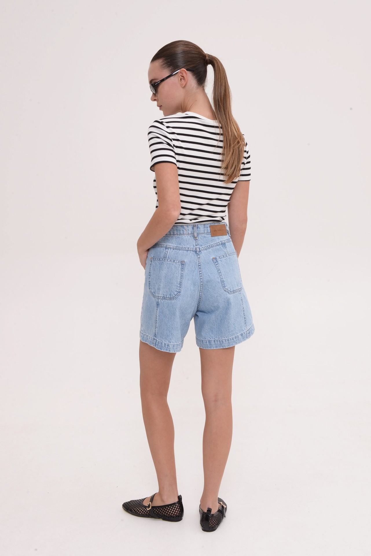 Cassie Light Blue Bermuda by Sac & Co - Image 2