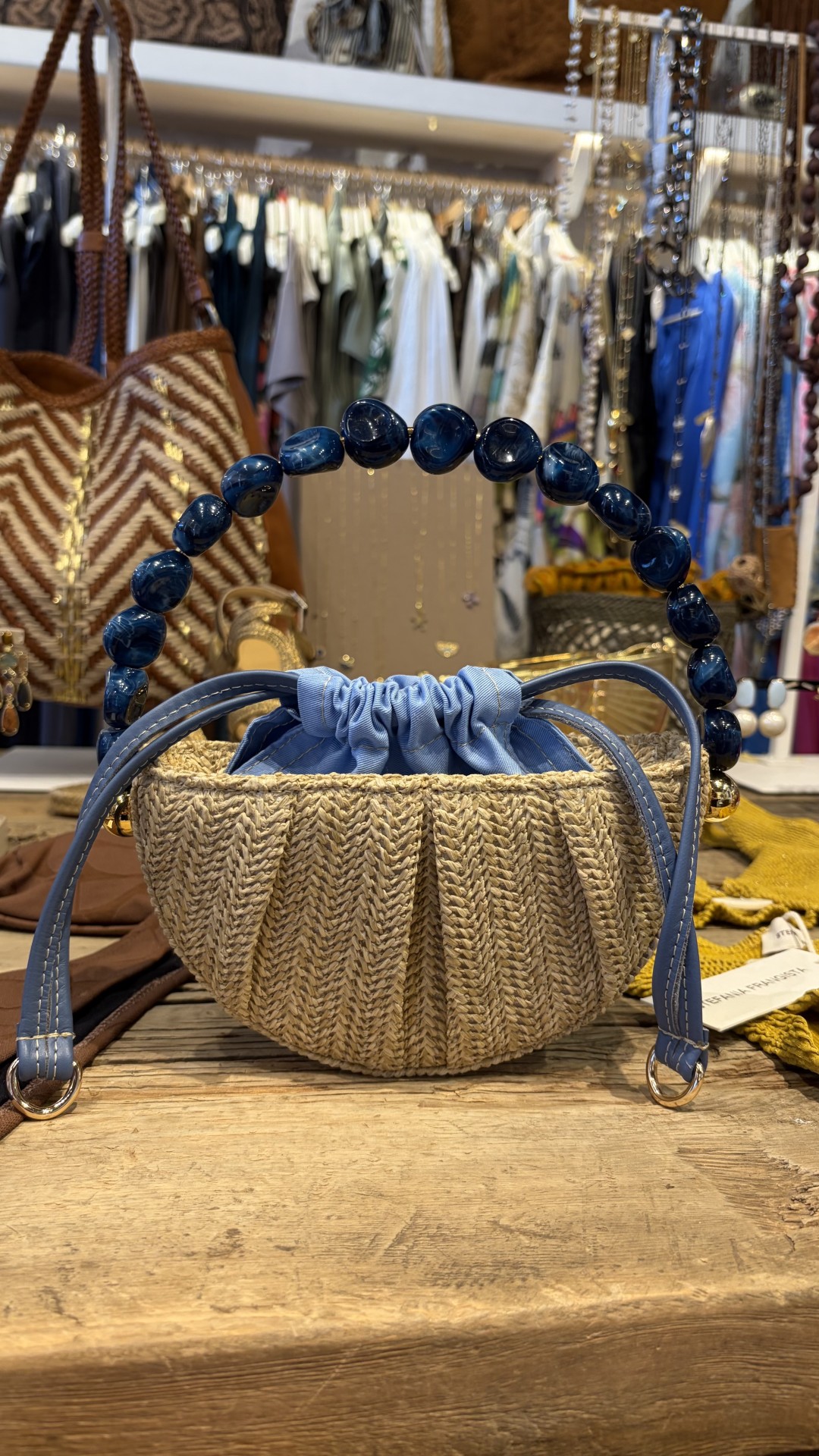 Coralia Ocean Blue Bag by La Chaine