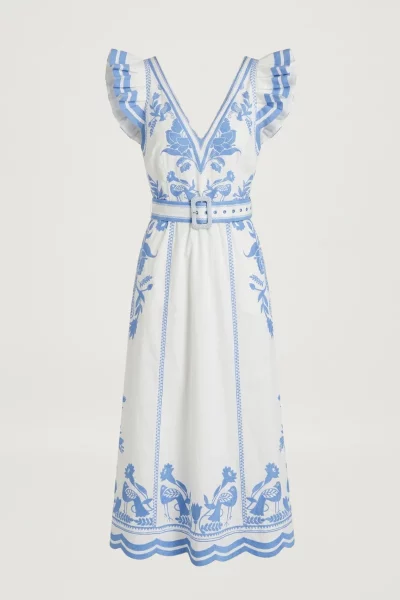 Valmira Blue Short Dress by Scarlett Poppies