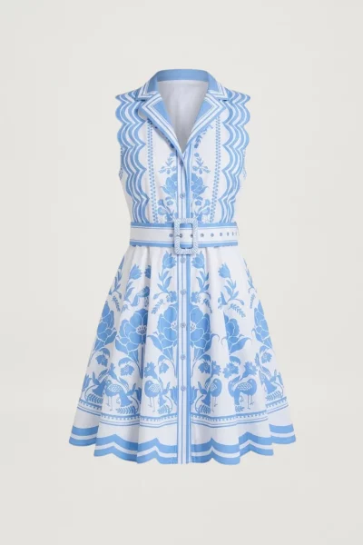 Vixeen Blue Short Dress by Scarlett Poppies