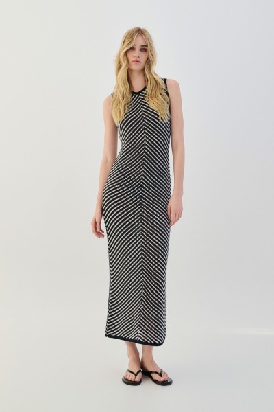 Knitted Maxi Dress by Combos Knitwear