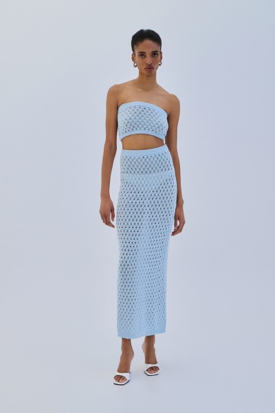 Knitted Maxi Skirt by Combos Knitwear