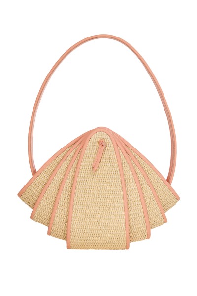 Klelia Straw Pink Mini Bag by La Chaine