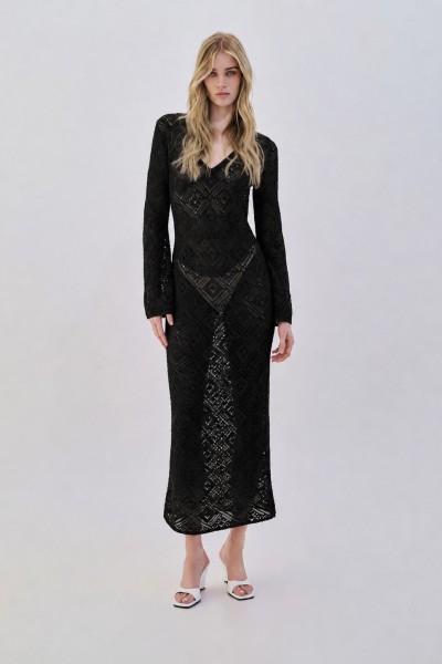 Maxi V Long Sleeve by Combos Knitwear