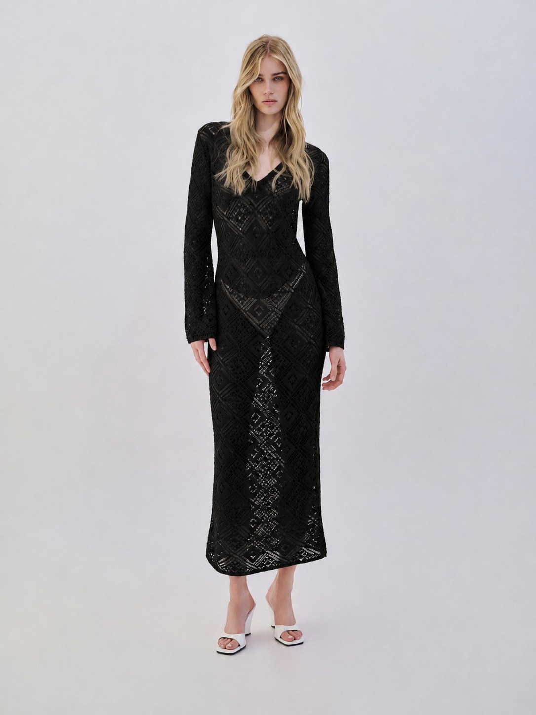 Maxi V Long Sleeve by Combos Knitwear