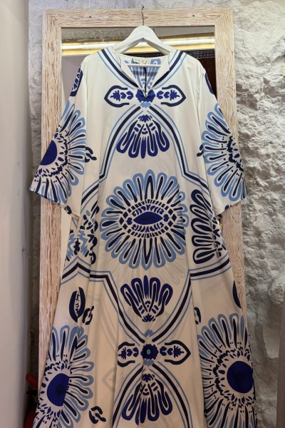 Blue Seia Maxi Dress by Nema Resortwear