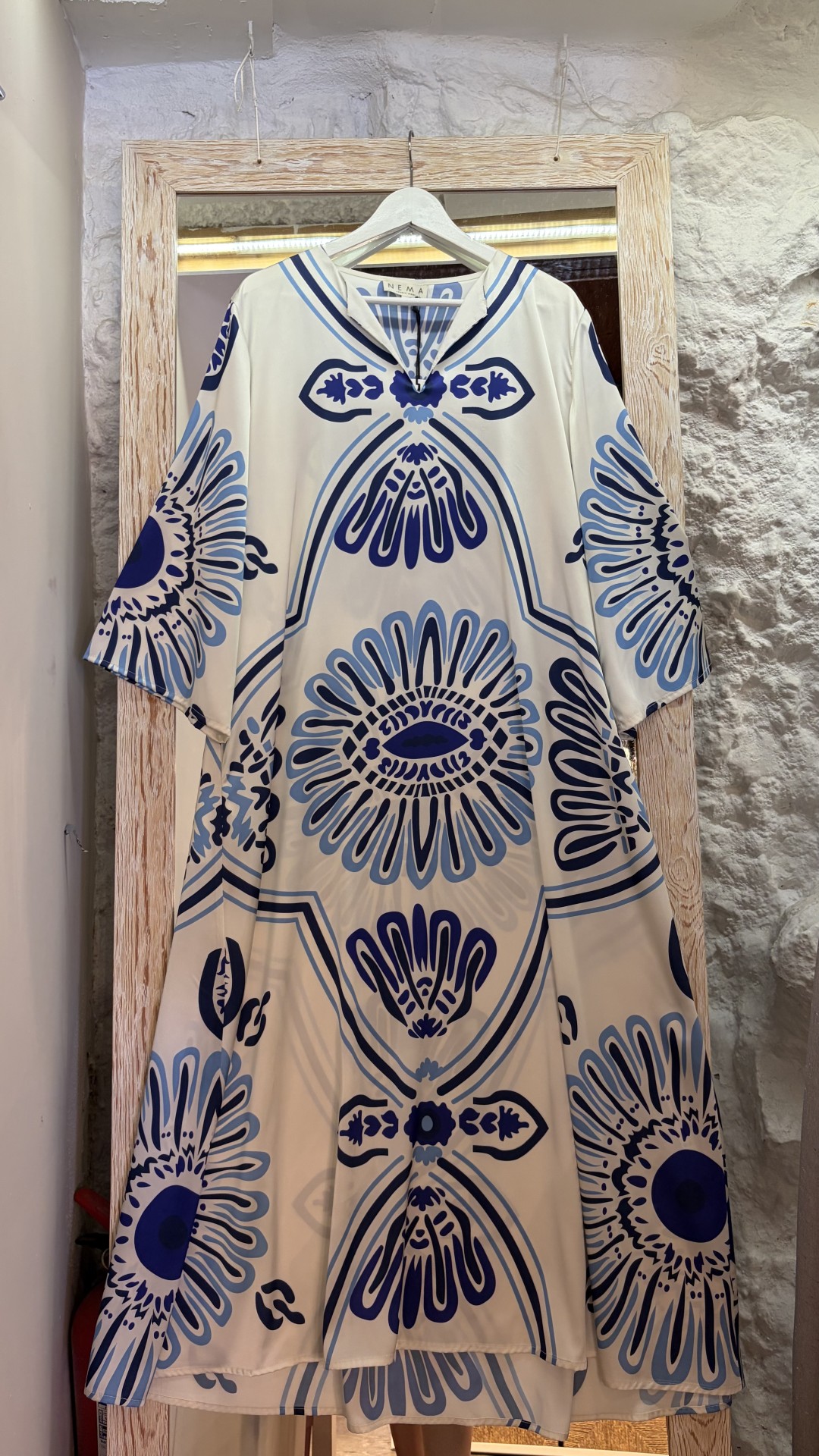 Blue Seia Maxi Dress by Nema Resortwear