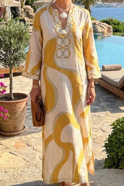 Resort Reverie Kaftan Dress by Nema Resortwear