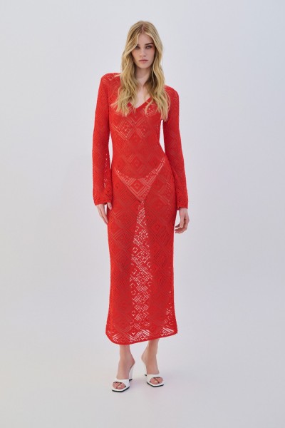 Maxi V Long Sleeve by Combos Knitwear