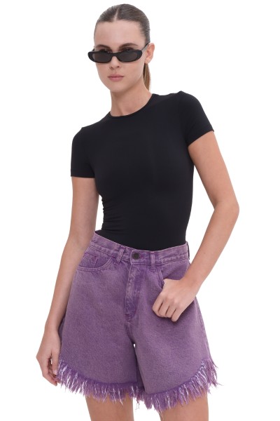 Domna Purple Bermuda by Sac & Co