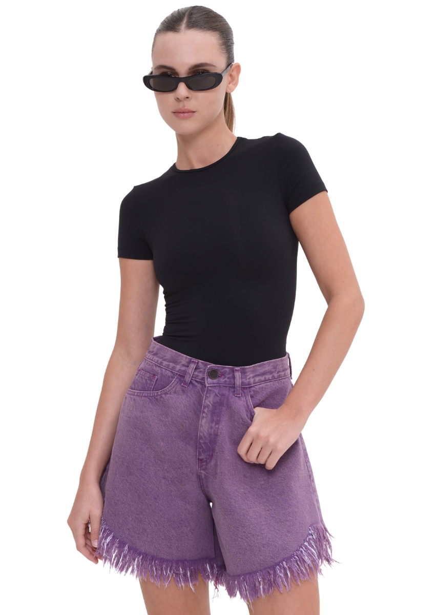 Domna Purple Bermuda by Sac & Co