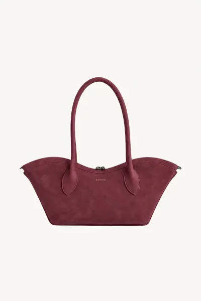 Bisou Small in Burgundy Suede by Bonendis