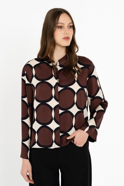 Satin Print Shirt by Philosophy