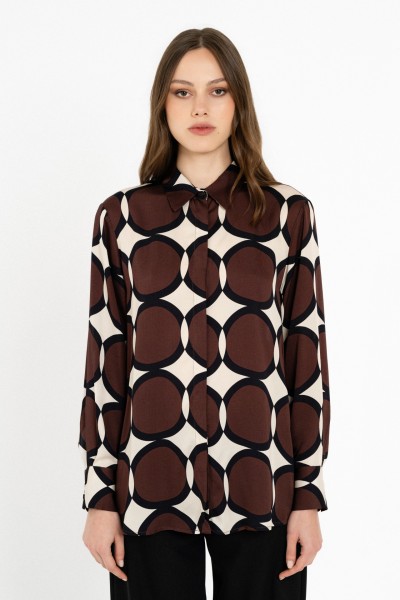 Satin Print Shirt by Philosophy