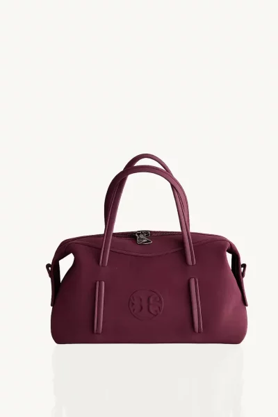 Bowling Mini in Burgundy Suede by Bonendis