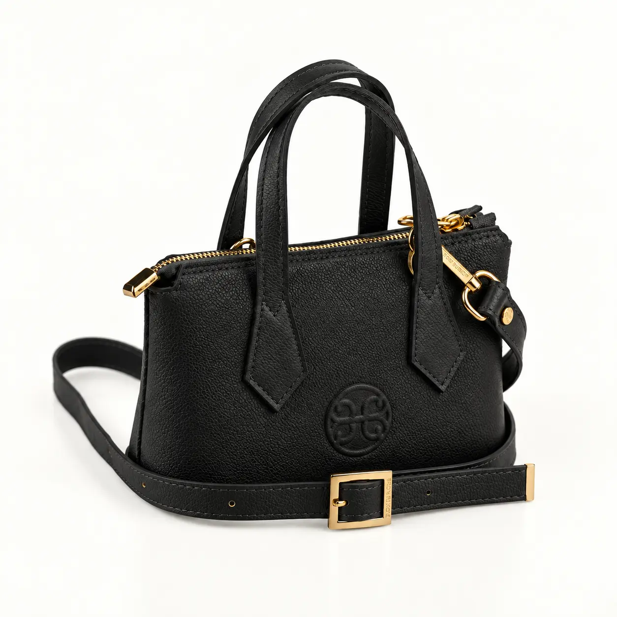 Noemia Mini in Black Leather Gold by Bonendis - Image 5