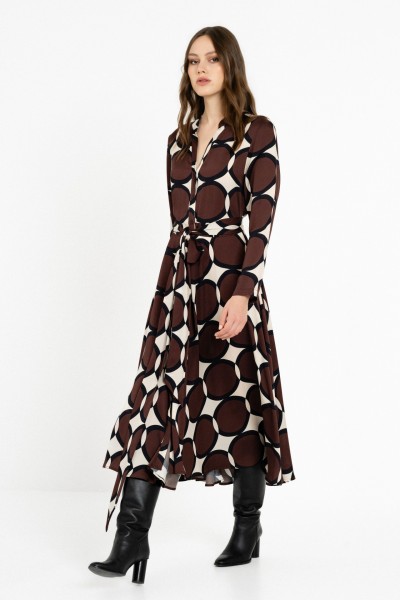 Satin Print Shirtdress by Philosophy