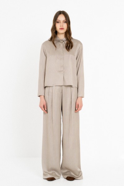 Satin Stripes Wide Leg Pants by Philosophy