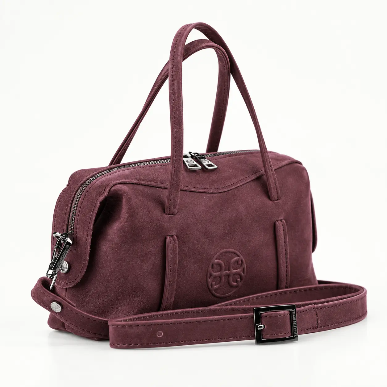 Bowling Mini in Burgundy Suede by Bonendis - Image 5