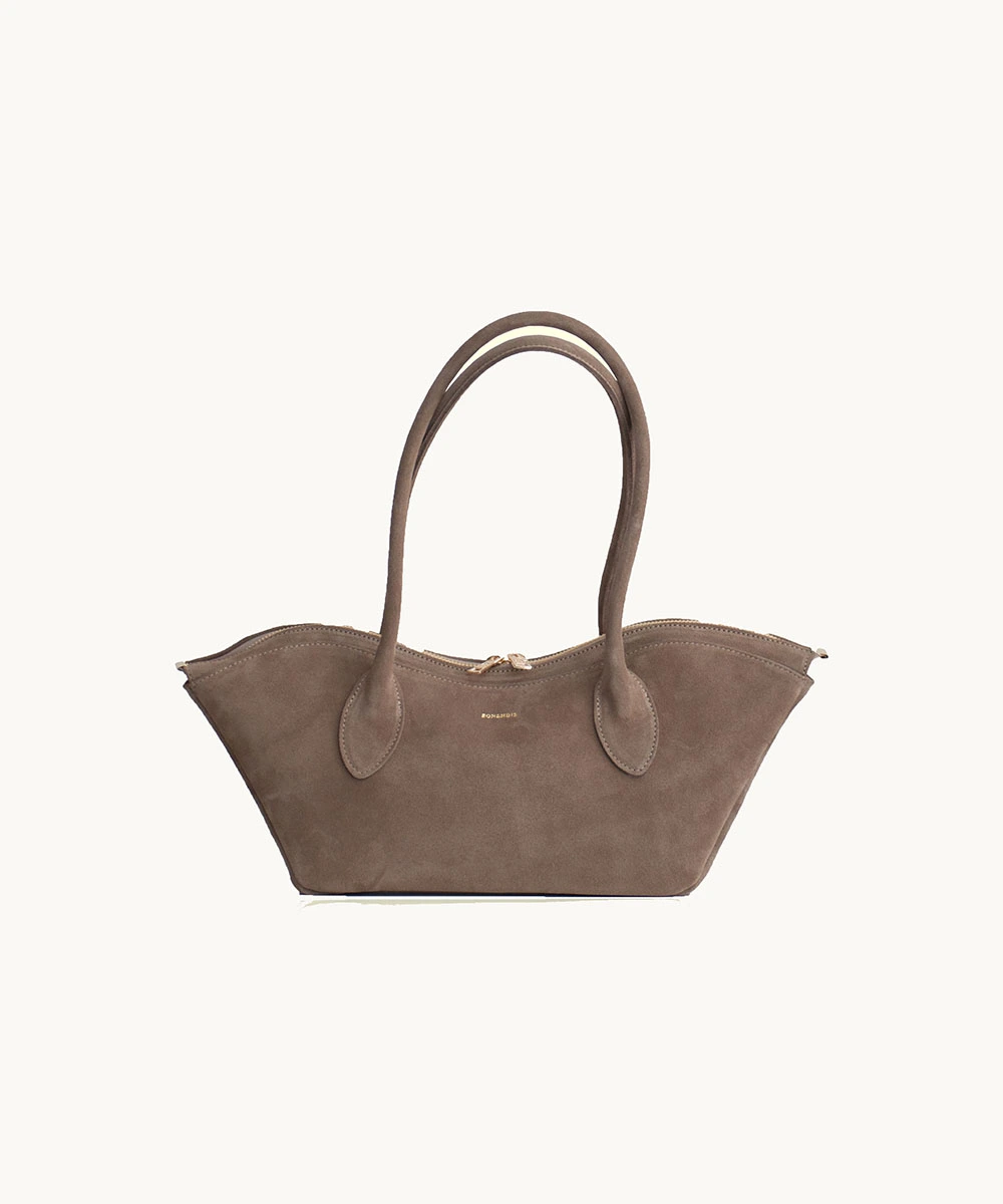 Bisou Small in Mocca Suede by Bonendis