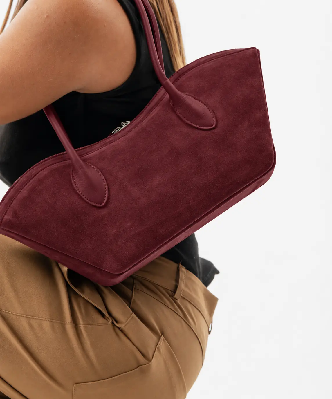 Bisou Small in Burgundy Suede by Bonendis - Image 2